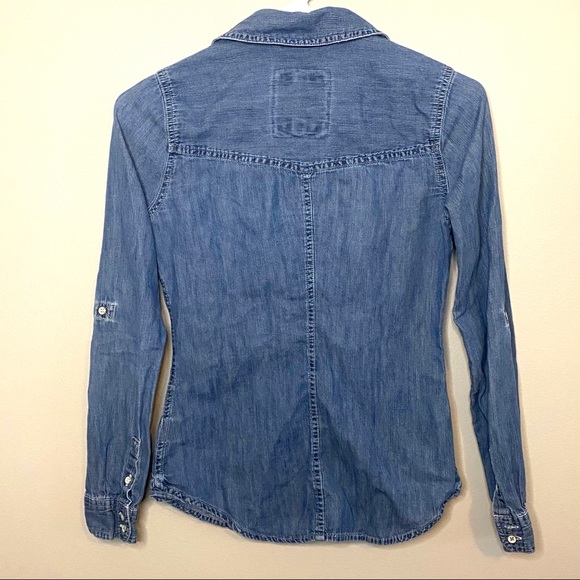 SO | Denim Button Down Shirt Size XS - Picture 5 of 8